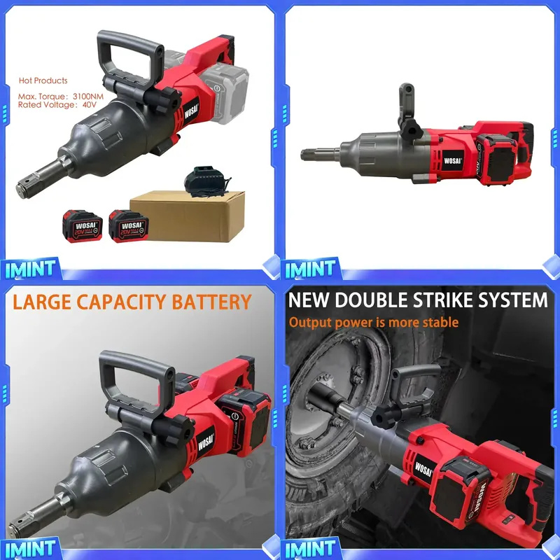 Torque Wrench - 40V 3100NM 1 inç Fırçasız Motor
